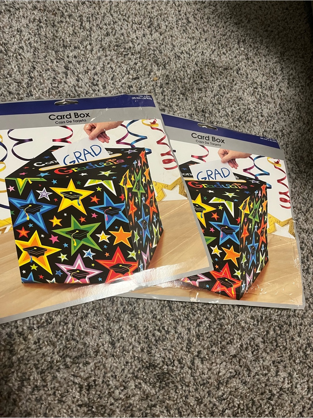 Card Box — Multicolor Graduation Star Design